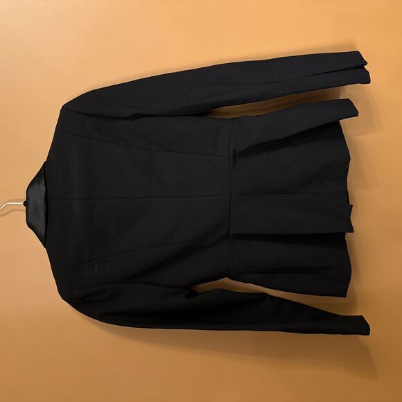 Mestiza Womens Black Satin Lapel Embroidered Formal Blazer size 4 - Picture 7 of 7